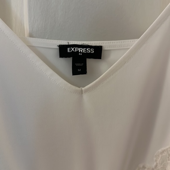 EUC Express tank with lace and iridescent stretchy bottom panel. - Picture 2 of 5